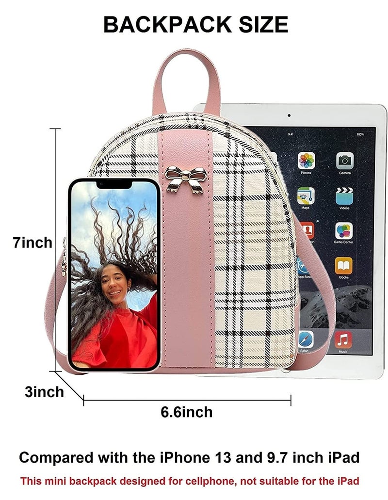 NUWA Mini Backpack Purse for Women Small Backpack for Teen Girl Gifts Trendy Stuff Cell Phone Purse Crossbody Wallet Lightweight Pouch Bag (Black2) - Image 5